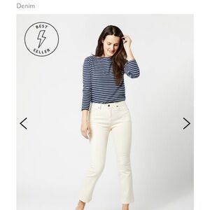 ANN MASHBURN
Flare Cropped 5-Pocket Jean
Natural Stretch Denim